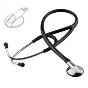 Estetoscopio profesional Medstar de alta precisión acústica color negro