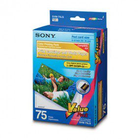 Papel termico a color para impresora DPP-SV88, 4 X 6", para 75 fotos.