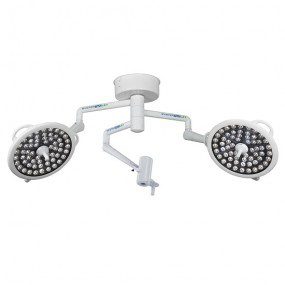 Lámpara para quirófano doble de techo + camara de video LED de 120,000 Luxes Mod. System Two