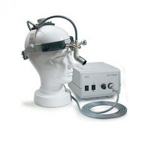 Lampara frontal MD1000 F.O. con cinta craneal