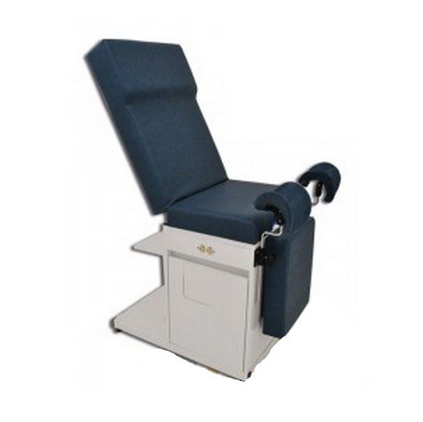 Mesa para exploración ginecológica modelo ISIS con piston en el respaldo