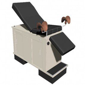 Mesa exploración Tulum con pierneras de plástico