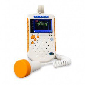 Doppler fetal de bolsillo con pantalla de 2 MHz