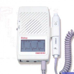 Detector vascular con trazo de frecuencia cardiaca