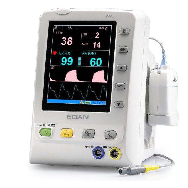 Monitor de signos vitales, capnografo con oximetro de pulso