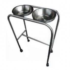 Portalebrillos doble de acero inoxidable con llantas tipo yoyo
