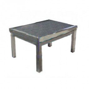 Banqueta de altura un peldaño estructura cromada