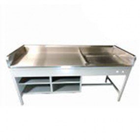 Baño de artesa cubierta en acero inoxidable y estructura esmaltada