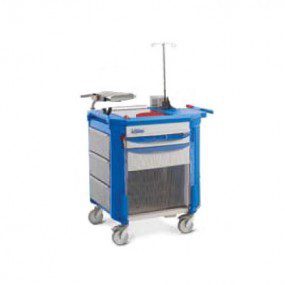 Carro para emergencias 965 x 575 x 984 mm con 1 cajon