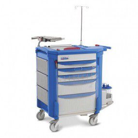 Carro para emergencias 575 x 965 x 1070 con 5 cajones