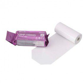 Papel termico para impresora 110 mm x 18 mts. alta densidad blanco y negro caja c/10 rollos