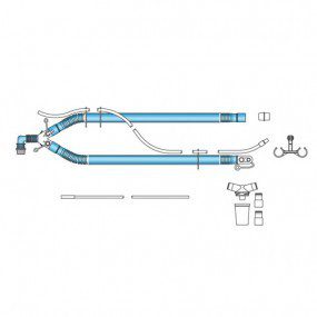 Circuito para ventilador 1.8m con tubo de 1/8 y 1/4 paquete con 5 piezas