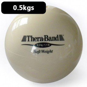 Pelota carga ligera 0.5 kg, theraband, diámetro 11.5 cm