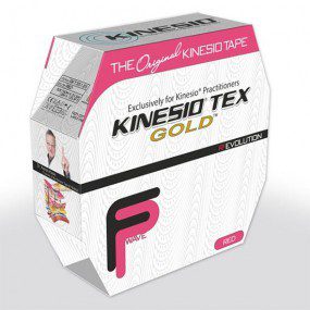 Cinta para correccion muscular kinesio gold 5.08 cm x 31.39 metros rojo nano-touch