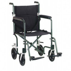 Silla de traslado de aluminio 19" Deluxe Fly-Weight