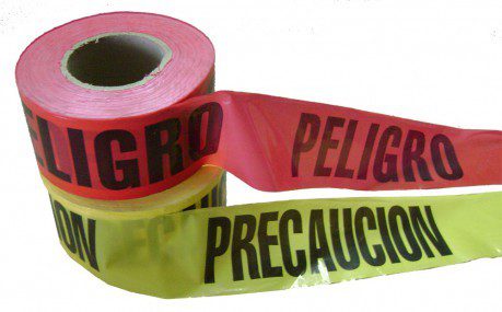 Cinta delimitadora (peligro, precaucion) 100 mts