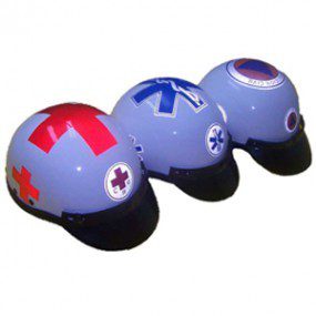 Casco de seguridad rotulado