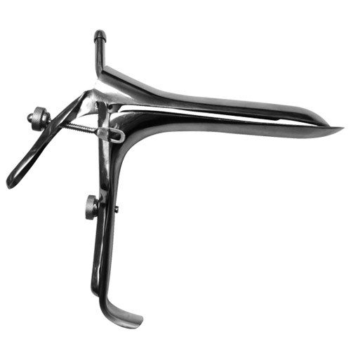 Espejo vaginal grande con tubo extractor de humo retractor