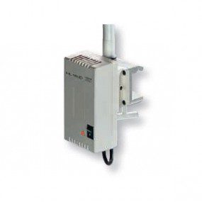 Lámpara de exploración HL1200 blanca con fijación por mordaza para montaje sobre mesa