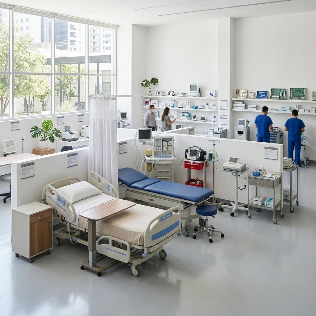 Productos de equipo médico y hospitalario